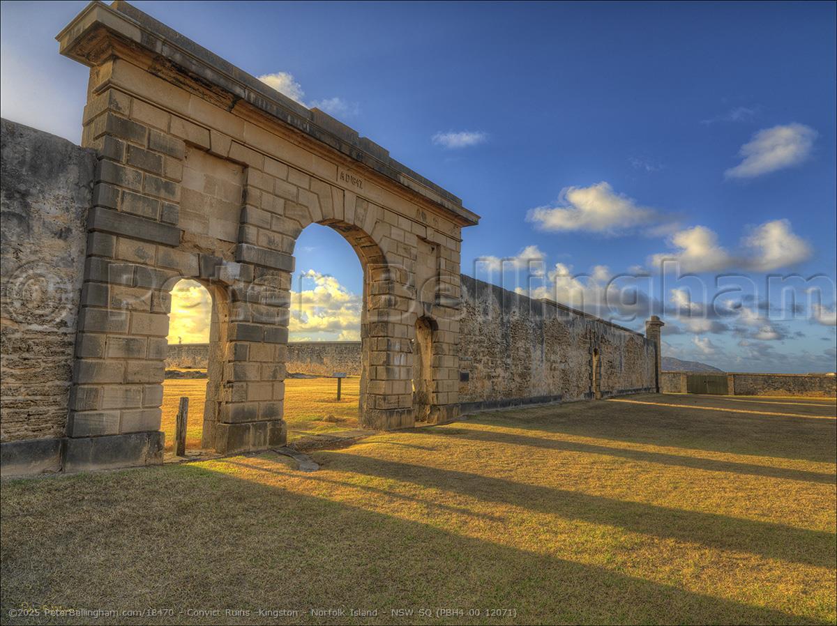 Peter Bellingham Photography Convict Ruins -Kingston - Norfolk Island - NSW SQ (PBH4 00 12071)